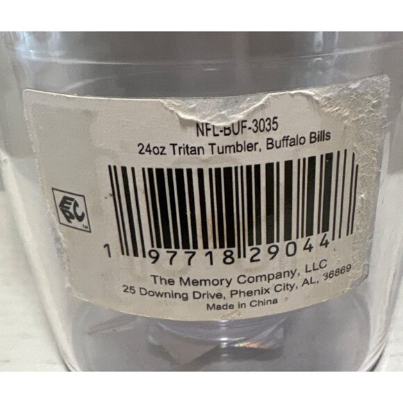 Buffalo Bills 24Oz Tumbler With Blue Lid NFL Officially Licensed 7.5"  Football - Picture 5 of 7